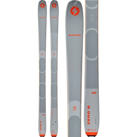 Blizzard Zero G85 Flat : Ski Léger et Polyvalent pour Randonnée et Alpinisme