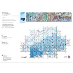 Swisstopo CARTES ITINERAIRES A SKI 1:50 000 | OXYGENE Montagne