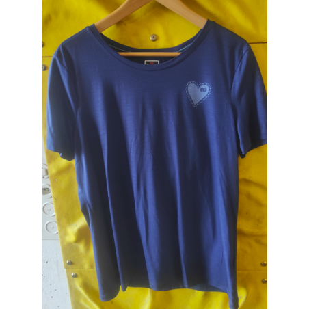 Rewoolution Heart Ws SS Graphic Tee Abyss W0168J14 4119 %