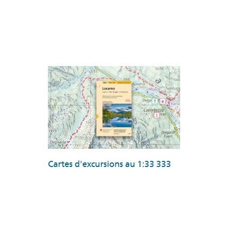 Swisstopo CARTES D'EXCURSION AU 1:33 333