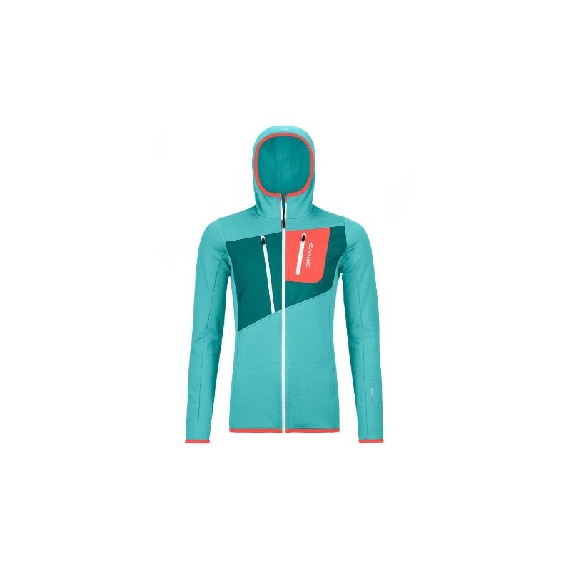 Ortovox Fleece grid hoody Ws % | OXYGENE Montagne