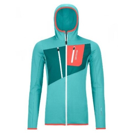 Ortovox Fleece grid hoody Ws % | OXYGENE Montagne
