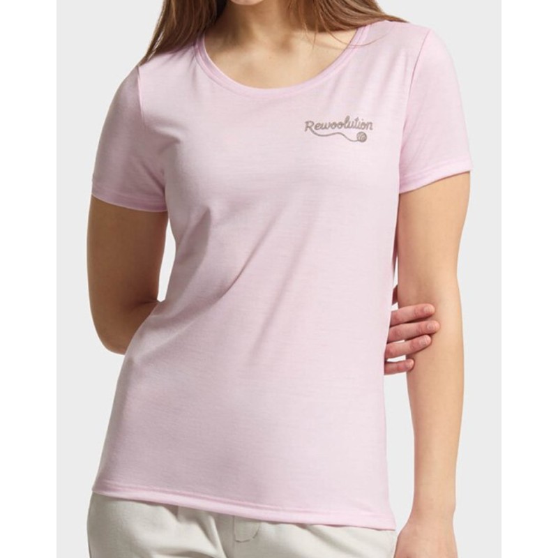 Rewoolution Flareup W's T-Shirt SS backed clay (M1W010XJ14-9186) | OX…