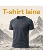 T-shirt laine mérinos montagne | Oxygène Montagne