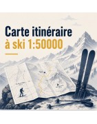 Carte itinéraire à ski 1:50000