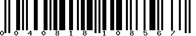 EAN-13 : 0040818108567