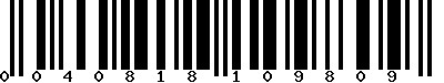 EAN-13 : 0040818109809