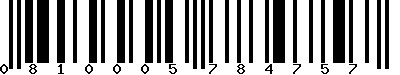 EAN-13 : 0810005784757