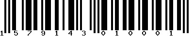 EAN-13 : 1579143010001