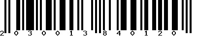 EAN-13 : 2030013840120