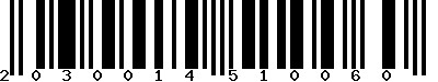EAN-13 : 2030014510060