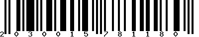 EAN-13 : 2030015781180