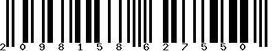 EAN-13 : 2098158627550 EAN-13 : 2098158627550