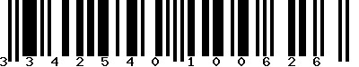 EAN-13 : 3342540100626