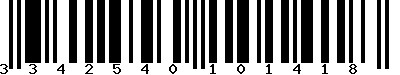EAN-13 : 3342540101418