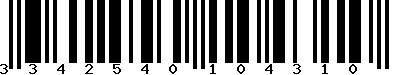 EAN-13 : 3342540104310