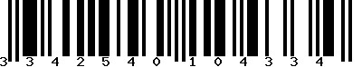 EAN-13 : 3342540104334