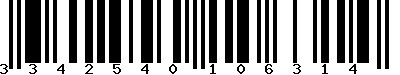 EAN-13 : 3342540106314