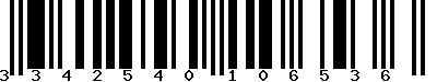 EAN-13 : 3342540106536