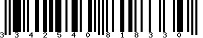 EAN-13 : 3342540818330