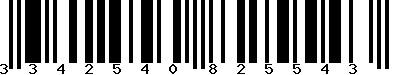 EAN-13 : 3342540825543 EAN-13 : 3342540825543