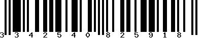 EAN-13 : 3342540825918 EAN-13 : 3342540825918