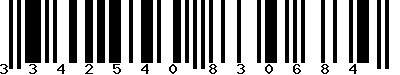 EAN-13 : 3342540830684