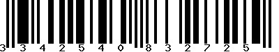 EAN-13 : 3342540832725