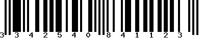 EAN-13 : 3342540841123 EAN-13 : 3342540841123