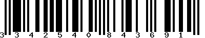 EAN-13 : 3342540843691 EAN-13 : 3342540843691