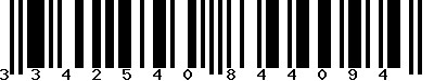 EAN-13 : 3342540844094 EAN-13 : 3342540844094