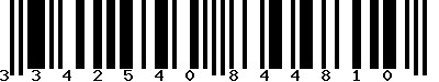EAN-13 : 3342540844810 EAN-13 : 3342540844810