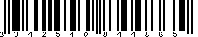 EAN-13 : 3342540844865 EAN-13 : 3342540844865