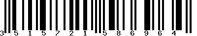 EAN-13 : 3515721586964 EAN-13 : 3515721586964