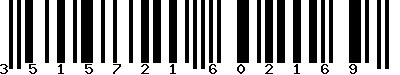 EAN-13 : 3515721602169 EAN-13 : 3515721602169
