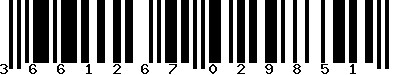 EAN-13 : 3661267029851 EAN-13 : 3661267029851