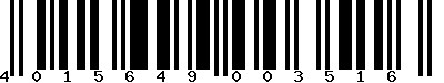 EAN-13 : 4015649003516