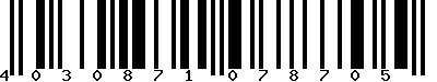 EAN-13 : 4030871078705