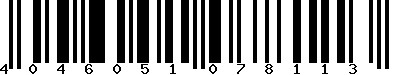EAN-13 : 4046051078113