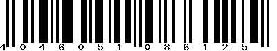 EAN-13 : 4046051086125 EAN-13 : 4046051086125