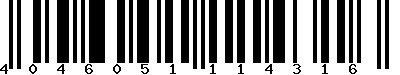 EAN-13 : 4046051114316