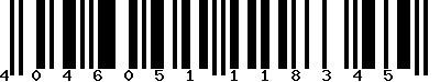 EAN-13 : 4046051118345