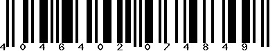 EAN-13 : 4046402074849