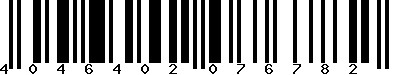 EAN-13 : 4046402076782
