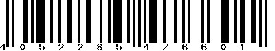 EAN-13 : 4052285476601 EAN-13 : 4052285476601