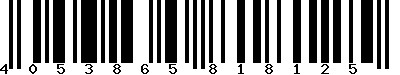 EAN-13 : 4053865818125 EAN-13 : 4053865818125