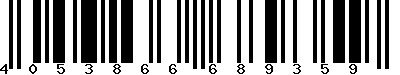 EAN-13 : 4053866689359 EAN-13 : 4053866689359