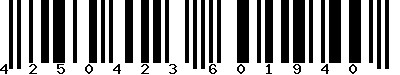 EAN-13 : 4250423601940