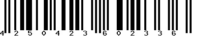 EAN-13 : 4250423602336