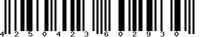EAN-13 : 4250423602930